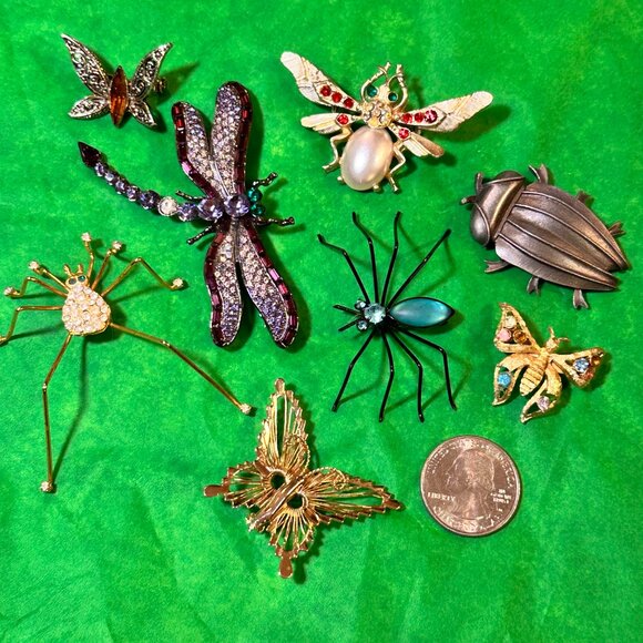 LOT of 6 I - nsect Bug Brooches / Pins - Picture 9 of 9